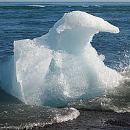 Iceberg in the surf
